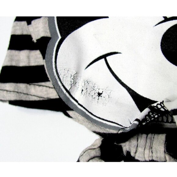 Girls Jrs Disney Stripe Cropped Minnie Mouse Shirt - Picture 4 of 12